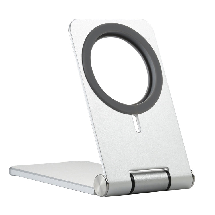 C29 Foldable Metal Bracket for MagSafe Magnetic Wireless Charger (White) - Desktop Holder by buy2fix | Online Shopping UK | buy2fix