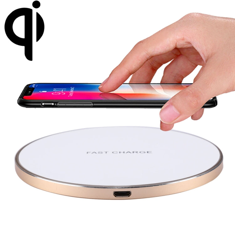 Q21 Fast Charging Wireless Charger Station with Indicator Light(Gold) - Apple Accessories by buy2fix | Online Shopping UK | buy2fix