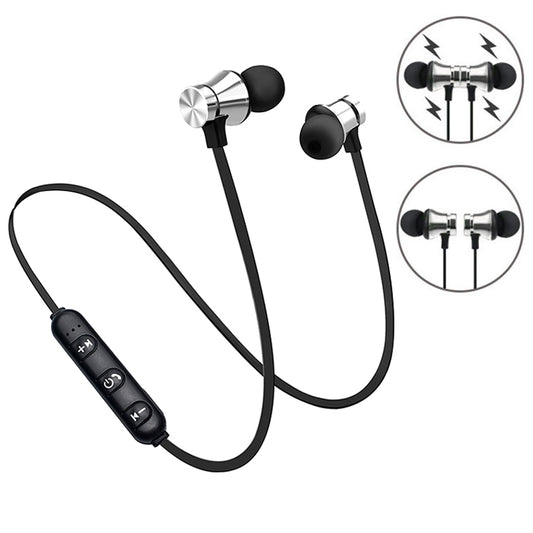 XT11 Magnetic In-Ear Wireless Bluetooth V4.2 Earphones(Silver) - Apple Accessories by buy2fix | Online Shopping UK | buy2fix