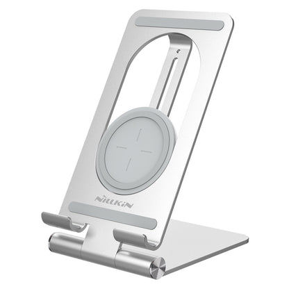 NILLKIN PowerHold Tablet Wireless Charging Stand (Silver) - Desktop Holder by NILLKIN | Online Shopping UK | buy2fix