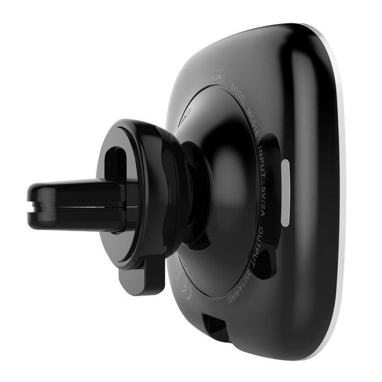 NILLKIN MC027 Car Air Outlet Vent Mount Clamp Holder 10W Fast Charging Qi Magnetic Wireless Charger(Black) - Wireless Charger Holders by NILLKIN | Online Shopping UK | buy2fix