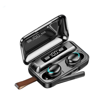 F9-5C Jerry Solution Touch Bluetooth Earphone with Magnetic Charging Box, Support Three-screen LED Power Display & Power Bank & Call & Siri & Hand Strap (Black) - Bluetooth Earphone by buy2fix | Online Shopping UK | buy2fix