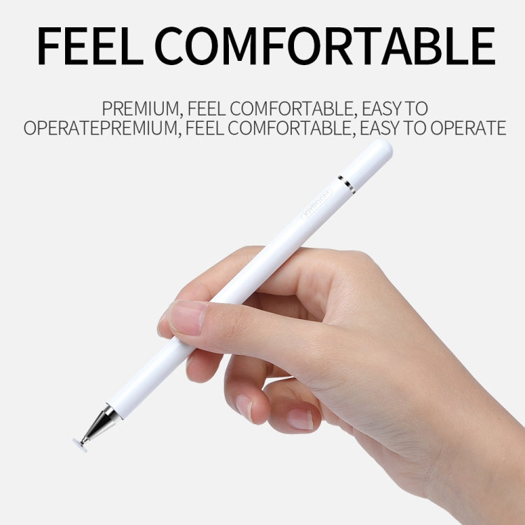 JOYROOM JR-BP560 Excellent Series Portable Universal Passive Disc Head Capacitive Pen with Replaceable Refill(Silver) - Stylus Pen by JOYROOM | Online Shopping UK | buy2fix