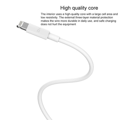 Original Xiaomi AL870C ZMI Type-C / USB-C to 8 Pin Charging Cable, Length: 1m(White) - MFI Cable by Xiaomi | Online Shopping UK | buy2fix