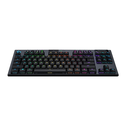 Logitech G913 TKL Wireless RGB Mechanical Gaming Keyboard, Tea Shaft (GL-Tactile)(Black) - Wireless Keyboard by Logitech | Online Shopping UK | buy2fix