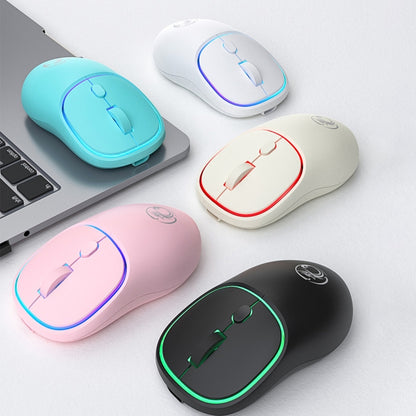 iMICE W-618 Rechargeable 4 Buttons 1600 DPI 2.4GHz Silent Wireless Mouse for Computer PC Laptop (Milk Tea) - Wireless Mice by iMICE | Online Shopping UK | buy2fix