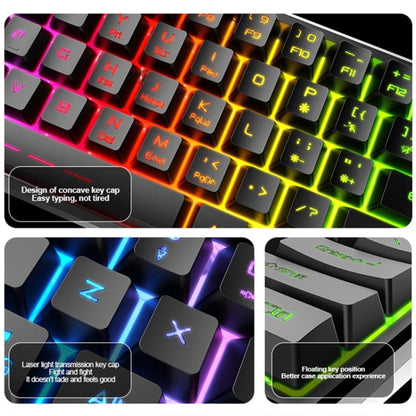 FOREV FV61 Wired Mechanical Gaming Illuminated Keyboard - Wired Keyboard by buy2fix | Online Shopping UK | buy2fix