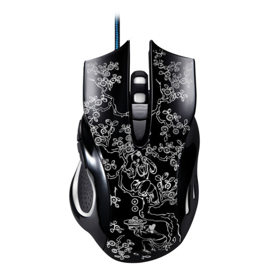 Chasing Leopard 169 USB 2400DPI Four-speed Adjustable LED Backlight Wired Optical E-sport Gaming Mouse with Counter Weight, Length: 1.45m(Black) - Wired Mice by Chasing Leopard | Online Shopping UK | buy2fix