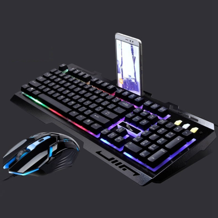 Chasing Leopard G700 USB RGB Backlight Wired Optical Gaming Mouse and Keyboard Set, Keyboard Cable Length: 1.35m, Mouse Cable Length: 1.3m(Black) - Wired Keyboard by Chasing Leopard | Online Shopping UK | buy2fix