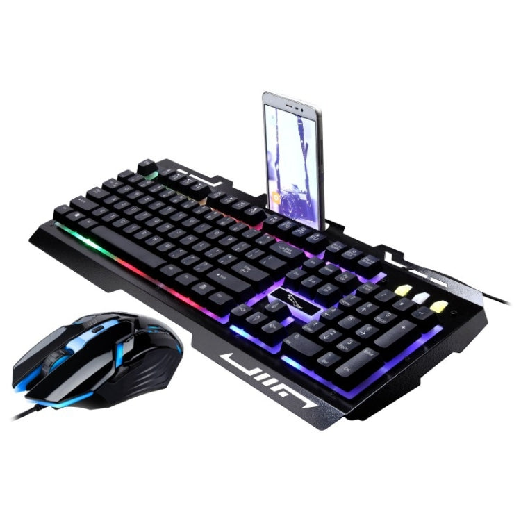 Chasing Leopard G700 USB RGB Backlight Wired Optical Gaming Mouse and Keyboard Set, Keyboard Cable Length: 1.35m, Mouse Cable Length: 1.3m(Black) - Wired Keyboard by Chasing Leopard | Online Shopping UK | buy2fix