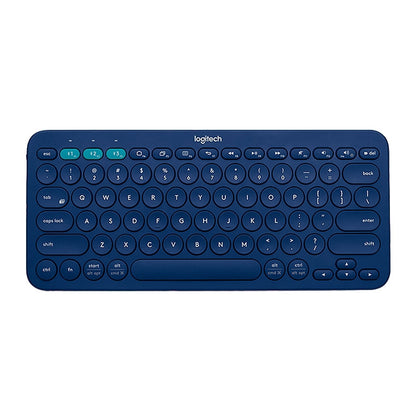 Logitech K380 Portable Multi-Device Wireless Bluetooth Keyboard (Blue) - Wireless Keyboard by Logitech | Online Shopping UK | buy2fix