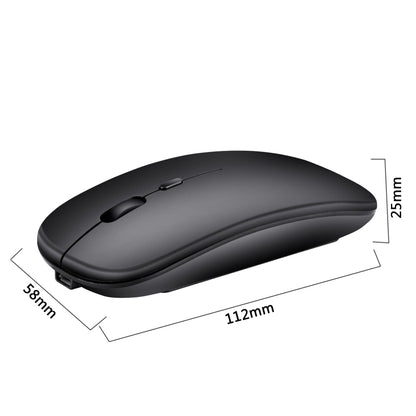 HXSJ M80 2.4GHz Wireless 1600DPI Three-speed Adjustable Optical Mute Mouse (Grey) - Wireless Mice by HXSJ | Online Shopping UK | buy2fix