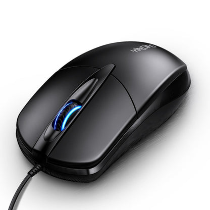 YINDIAO G2 1000DPI 3-keys RGB Light Wired Business Mouse (Black) - Wired Mice by YINDIAO | Online Shopping UK | buy2fix