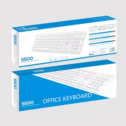 ZGB S500 Square Key USB Wired Computer Keyboard(Black) - Wired Keyboard by Chasing Leopard | Online Shopping UK | buy2fix