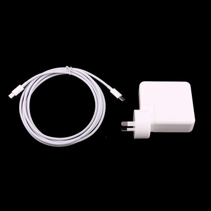 61W USB-C / Type-C Power Adapter with 2m USB Type-C Male to USB Type-C Male Charging Cable, For iPhone, Galaxy, Huawei, Xiaomi, LG, HTC and Other Smart Phones, Rechargeable Devices, AU Plug - Mobile Accessories by buy2fix | Online Shopping UK | buy2fix