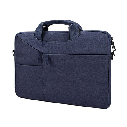 ST02S Waterproof Tear Resistance Hidden Portable Strap One-shoulder Handbag for 13.3 inch Laptops, with Suitcase Belt(Navy Blue) - Computer & Networking by buy2fix | Online Shopping UK | buy2fix