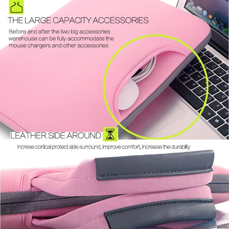 12 inch Portable Air Permeable Handheld Sleeve Bag for MacBook, Lenovo and other Laptops, Size:32x21x2cm(Pink) - 12.1 inch by buy2fix | Online Shopping UK | buy2fix