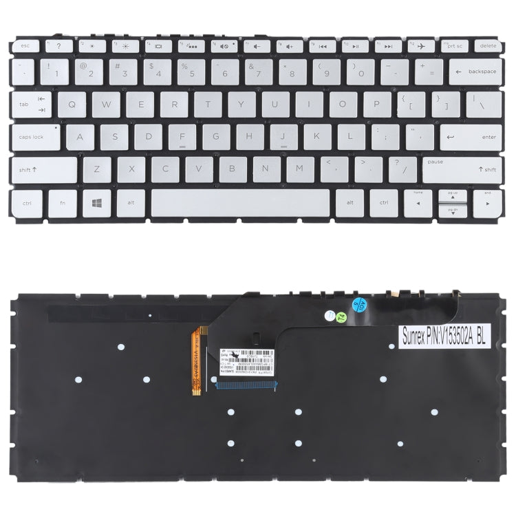 For HP Envy 13-D 13-D000 13-D100 US Version Keyboard with Backlight (Silver) - Computer & Networking by buy2fix | Online Shopping UK | buy2fix