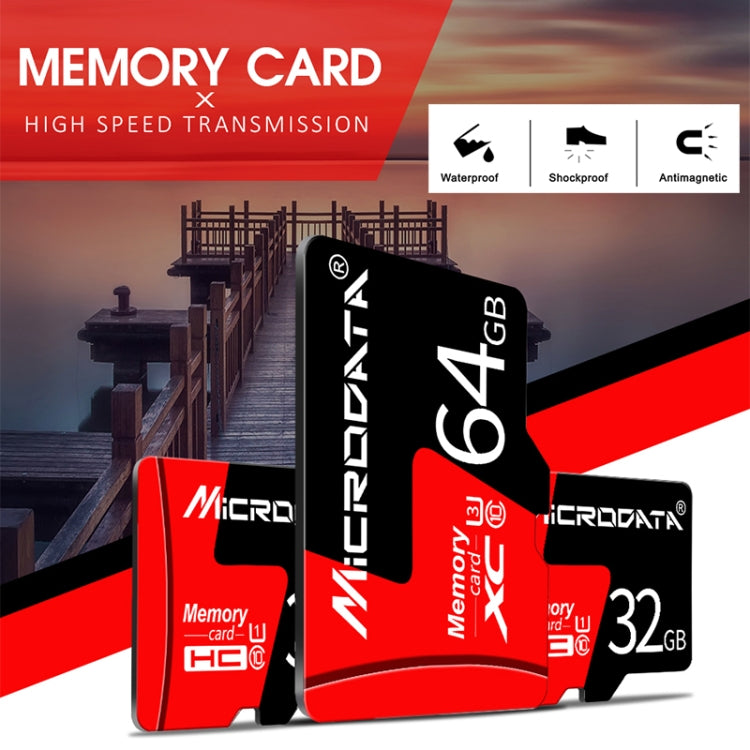 MICRODATA 16GB U1 Red and Black TF(Micro SD) Memory Card - Micro SD Card by MiCRODATA | Online Shopping UK | buy2fix