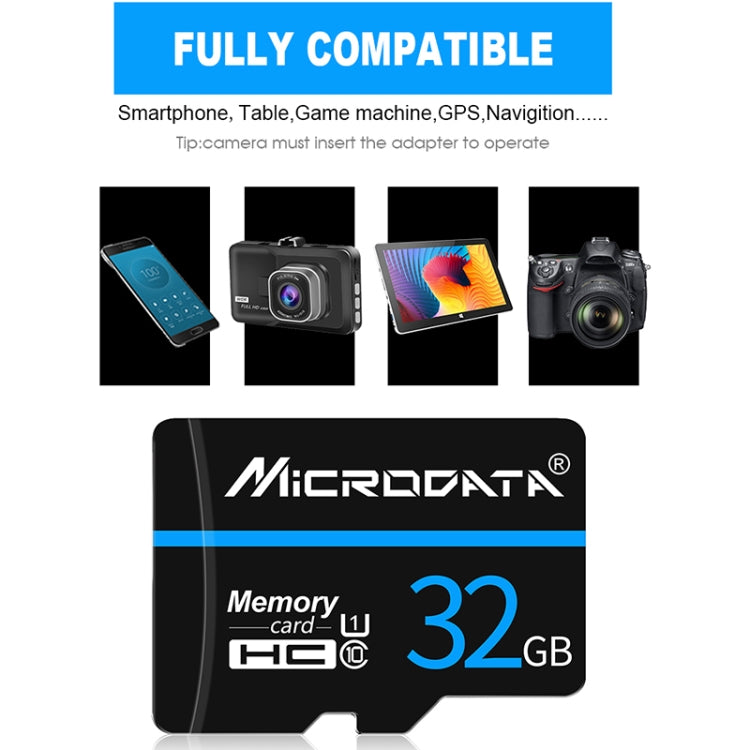 MICRODATA 16GB U1 Blue Line and Black TF(Micro SD) Memory Card - Micro SD Card by MiCRODATA | Online Shopping UK | buy2fix