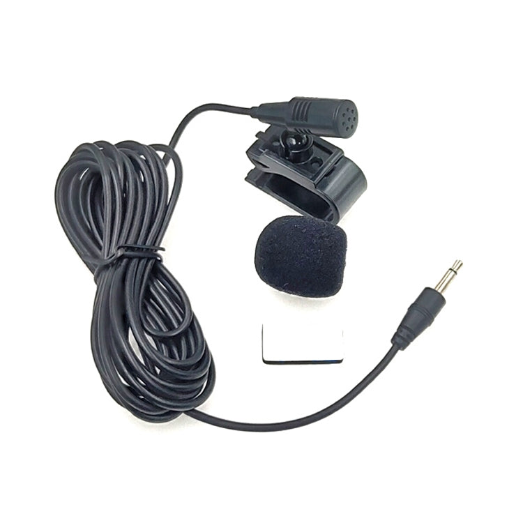 ZJ025MR Stick-on Clip-on Lavalier 3.5mm Jack Mono Microphone for Car GPS / Bluetooth Enabled Audio DVD External Mic, Cable Length: 3m - Consumer Electronics by buy2fix | Online Shopping UK | buy2fix