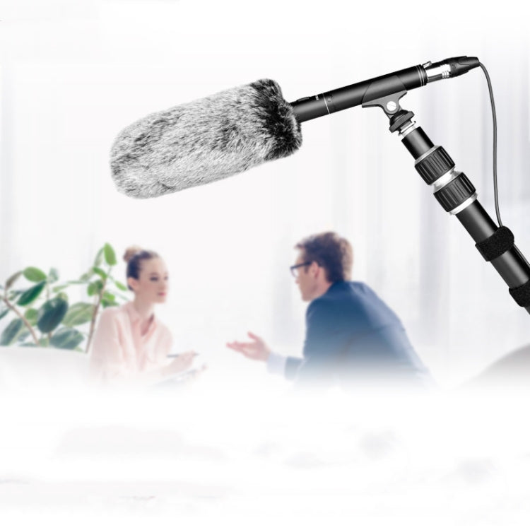 YELANGU YLG9933A MIC07 Professional Interview Condenser Video Shotgun Microphone with 6.5mm Audio Adapter & 3.5mm RXL Audio Cable(Black) - Camera Microphone by YELANGU | Online Shopping UK | buy2fix