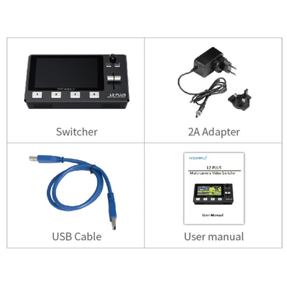 FEELWORLD L2 Plus Multi-camera Video Mixer Switcher with 5.5 inch Screen(EU Plug) - Consumer Electronics by FEELWORLD | Online Shopping UK | buy2fix