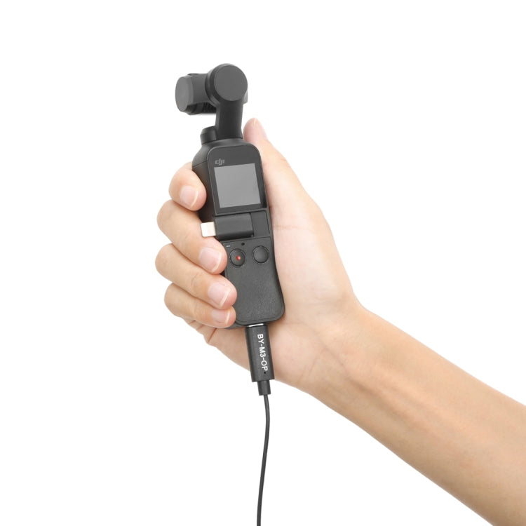 BOYA BY-M3-OP For DJI OSMO Pocket Clip-on Digital Lavalier Microphone (Black) - Consumer Electronics by BOYA | Online Shopping UK | buy2fix