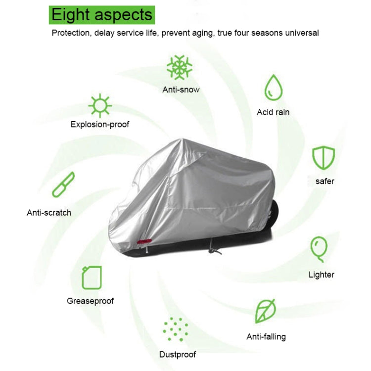 210D Oxford Cloth Motorcycle Electric Car Rainproof Dust-proof Cover, Size: L (Silver) - Raincoat by buy2fix | Online Shopping UK | buy2fix