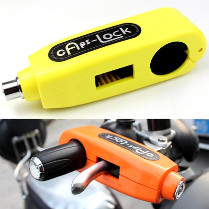 Motorcycle Electric Car Aluminum AlloyThrottle Anti-theft Brake Lock(Yellow) - Steering Wheel Locks by buy2fix | Online Shopping UK | buy2fix