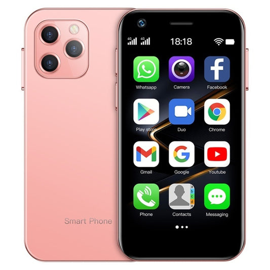 SOYES XS12 Pro, 4GB+64GB, Face Recognition, 3.0 inch Android 10.0 MTK6750 Octa Core, Bluetooth, WiFi, FM, OTG, Network: 4G, Dual SIM, Support Google Play (Pink) - SOYES by SOYES | Online Shopping UK | buy2fix