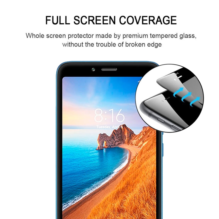 Full Glue Full Cover Screen Protector Tempered Glass film for Xiaomi Redmi 7A - Xiaomi Accessories by buy2fix | Online Shopping UK | buy2fix