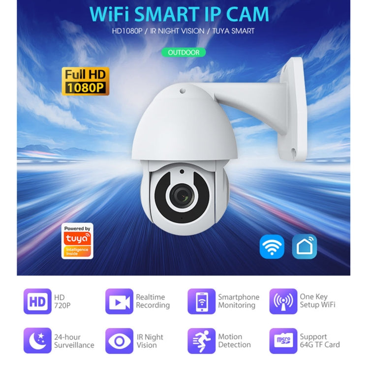 NEO NIP-33RQ WiFi Outdoor Smart PT IP Camera(White) - Security by NEO | Online Shopping UK | buy2fix