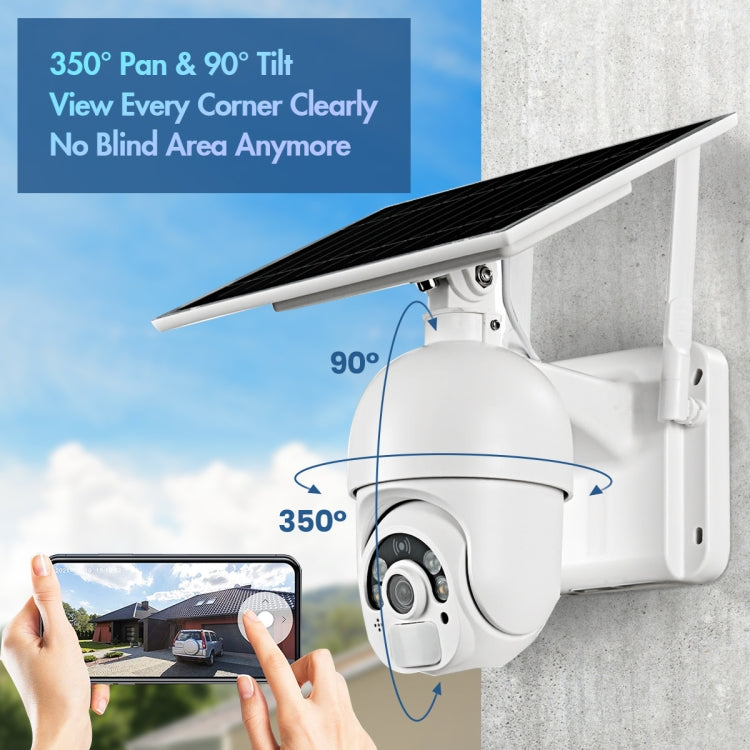 T22 1080P Full HD Solar Powered 4G Network US Version Camera, Support PIR Alarm, Night Vision, Two Way Audio, TF Card - Security by buy2fix | Online Shopping UK | buy2fix