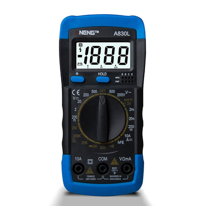 ANENG A830L Handheld Multimeter Household Electrical Instrument(Blue Grey) - Current & Voltage Tester by ANENG | Online Shopping UK | buy2fix