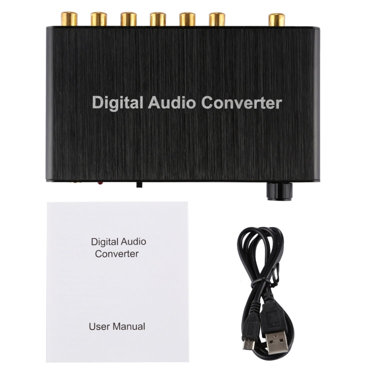 2CH Digital Audio Decoder Converter with Optical Toslink SPDIF Coaxial for Home Theater / PS4 / PS3 / XBOX360, Support Volume Control, AC-3, DTS -  by buy2fix | Online Shopping UK | buy2fix