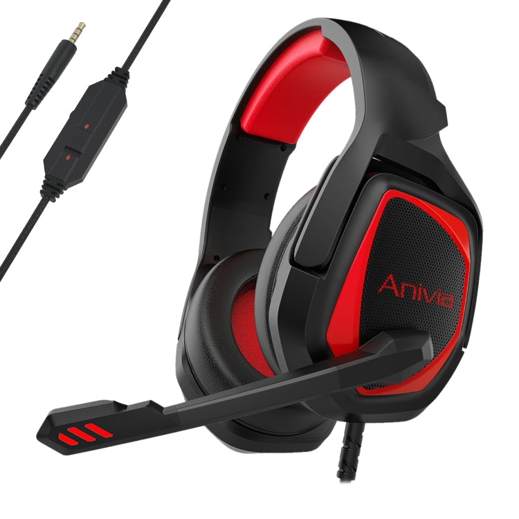 SADES MH602 3.5mm Plug Wire-controlled E-sports Gaming Headset with Retractable Microphone, Cable Length: 2.2m(Black Red) - Multimedia Headset by SADES | Online Shopping UK | buy2fix