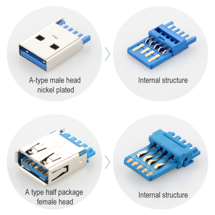 USB 3.0 Male to Female Extension Cable with Screw Nut, Cable Length: 3m - USB 3.0 by buy2fix | Online Shopping UK | buy2fix