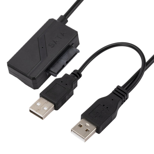 SATA to USB 2.0 Adatper Cable Optical Drive Cable with Power Supply - eSATA & SATA & IDE by buy2fix | Online Shopping UK | buy2fix