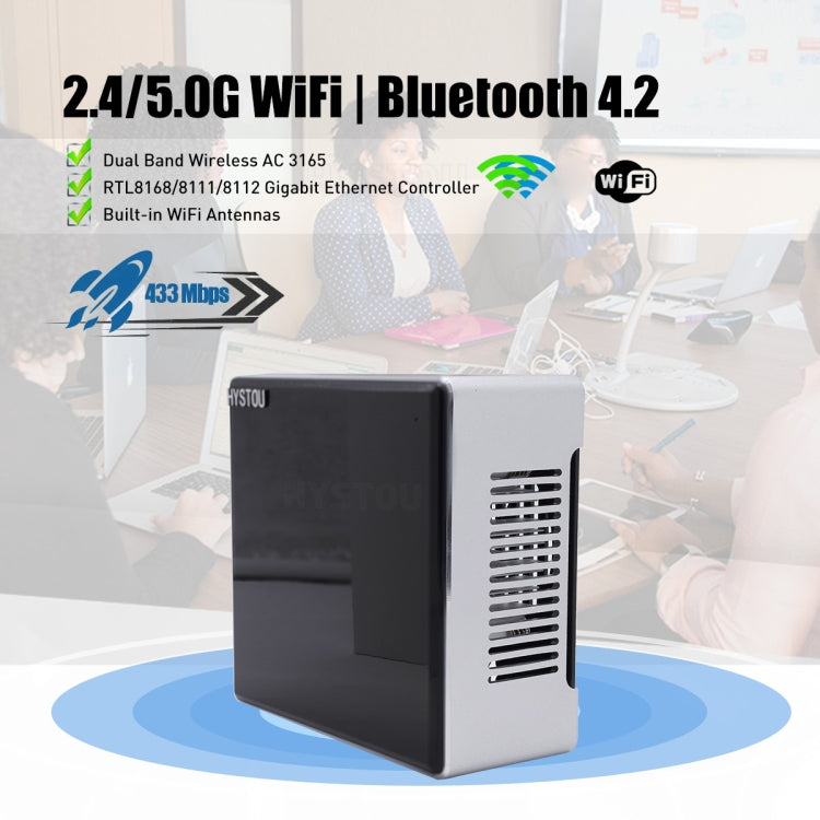 HYSTOU M5 Windows 7/8/10 / WES7/10/Linux System Mini PC, Intel Core i7-1165G7 Quad Core 8 Threads up to 4.7GHz, 32GB RAM+512GB SSD, UK Plug - Windows Mini PCs by HYSTOU | Online Shopping UK | buy2fix