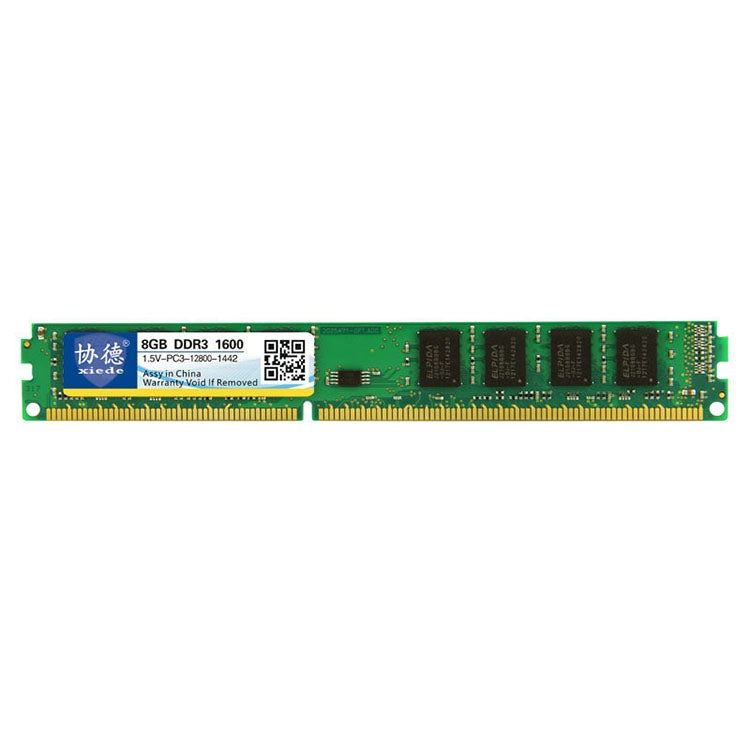 XIEDE X035 DDR3 1600MHz 8GB 1.5V General Full Compatibility Memory RAM Module for Desktop PC - RAMs by XIEDE | Online Shopping UK | buy2fix