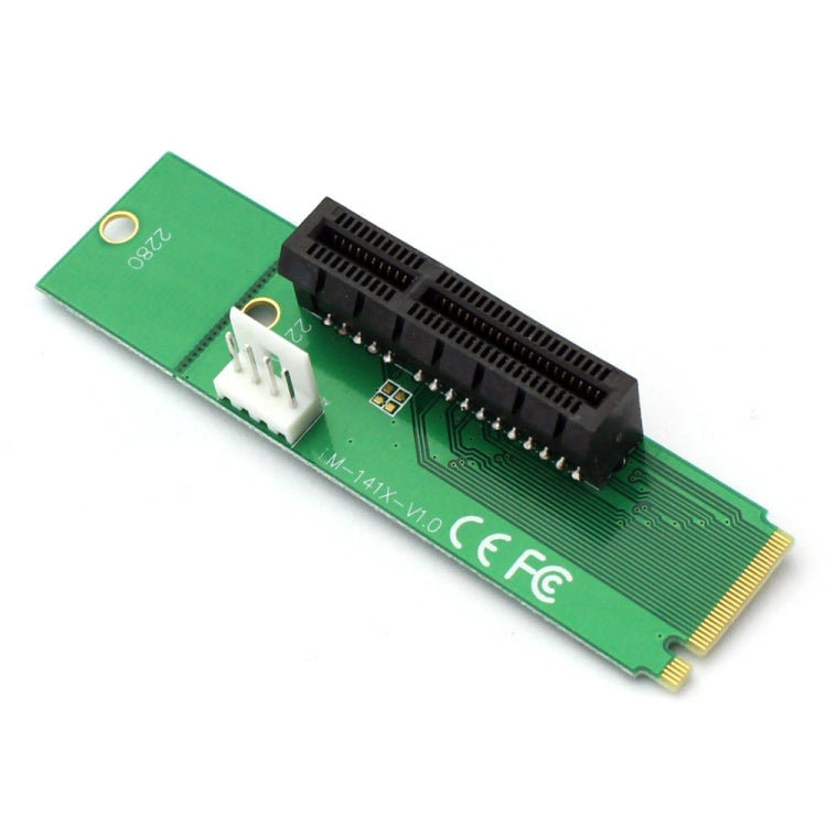 PCI-E 4X Female to NGFF M.2 M Key Male Adapter Converter Card with Power Cable -  by buy2fix | Online Shopping UK | buy2fix