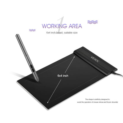 VEIKK S640 6x4 inch 5080 LPI Electronic Graphic Tablet -  by VEIKK | Online Shopping UK | buy2fix