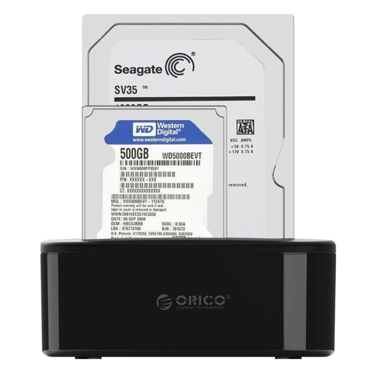 ORICO 6218US3 USB 3.0 Type-B to SATA External Storage Hard Drive Dock for 2.5 inch / 3.5 inch SATA HDD / SSD - HDD Enclosure by ORICO | Online Shopping UK | buy2fix