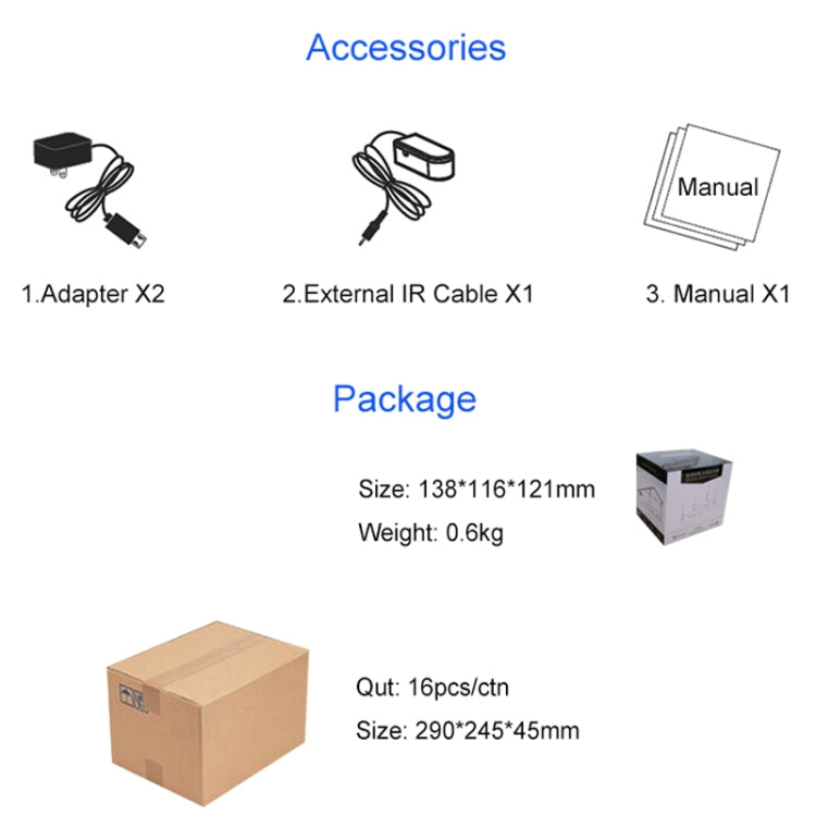 Measy FHD686-2 Full HD 1080P 3D 2.4GHz / 5.8GHz Wireless HD Multimedia Interface Extender 1 Transmitter + 2 Receiver, Transmission Distance: 200m(UK Plug) - Set Top Box & Accessories by Measy | Online Shopping UK | buy2fix