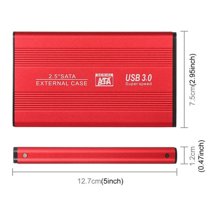 Richwell SATA R2-SATA-160GB 160GB 2.5 inch USB3.0 Super Speed Interface Mobile Hard Disk Drive(Red) - External Hard Drives by Richwell | Online Shopping UK | buy2fix