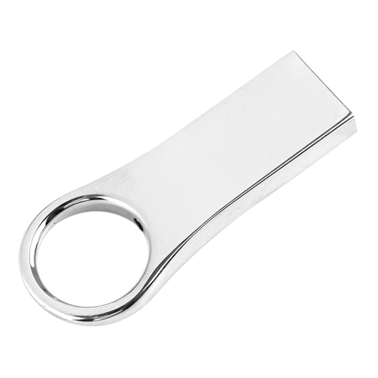 eekoo 8GB USB 2.0 Waterproof Shockproof Metal Ring Shape U Disk Flash Memory Card (Silver) - Computer & Networking by eekoo | Online Shopping UK | buy2fix