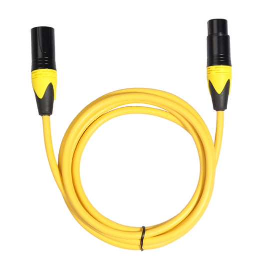 XRL Male to Female Microphone Mixer Audio Cable, Length: 3m (Yellow) - Consumer Electronics by buy2fix | Online Shopping UK | buy2fix