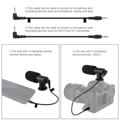 PULUZ U/C Shape Portable Handheld DV Bracket Stabilizer + Video Shotgun Microphone Kit with Cold Shoe Tripod Head  for All SLR Cameras and Home DV Camera - Camera Stabilizer by PULUZ | Online Shopping UK | buy2fix