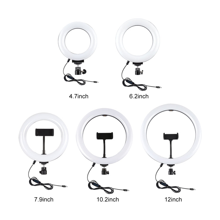 PULUZ Dual Phone Brackets Horizontal Holder + 1.1m Tripod Mount + 10.2 inch 26cm LED Ring Vlogging Video Light  Live Broadcast Kits(Black) - Ring Light by PULUZ | Online Shopping UK | buy2fix